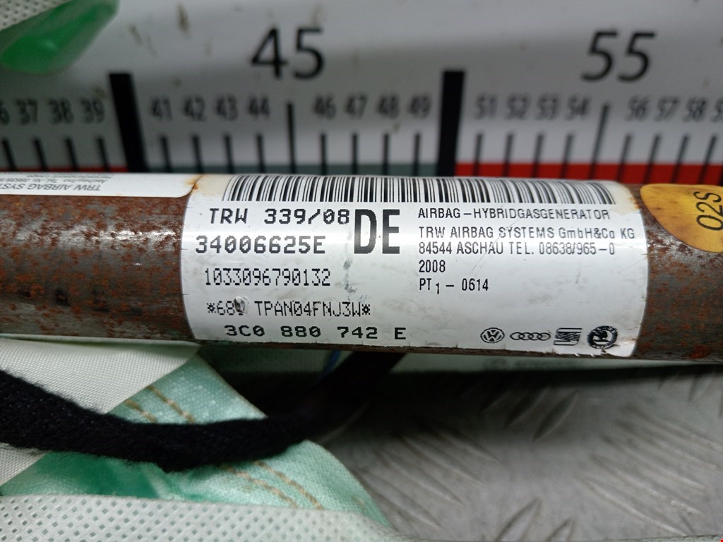 Подушка безопасности боковая (шторка) VOLKSWAGEN Passat B6 2005-2011