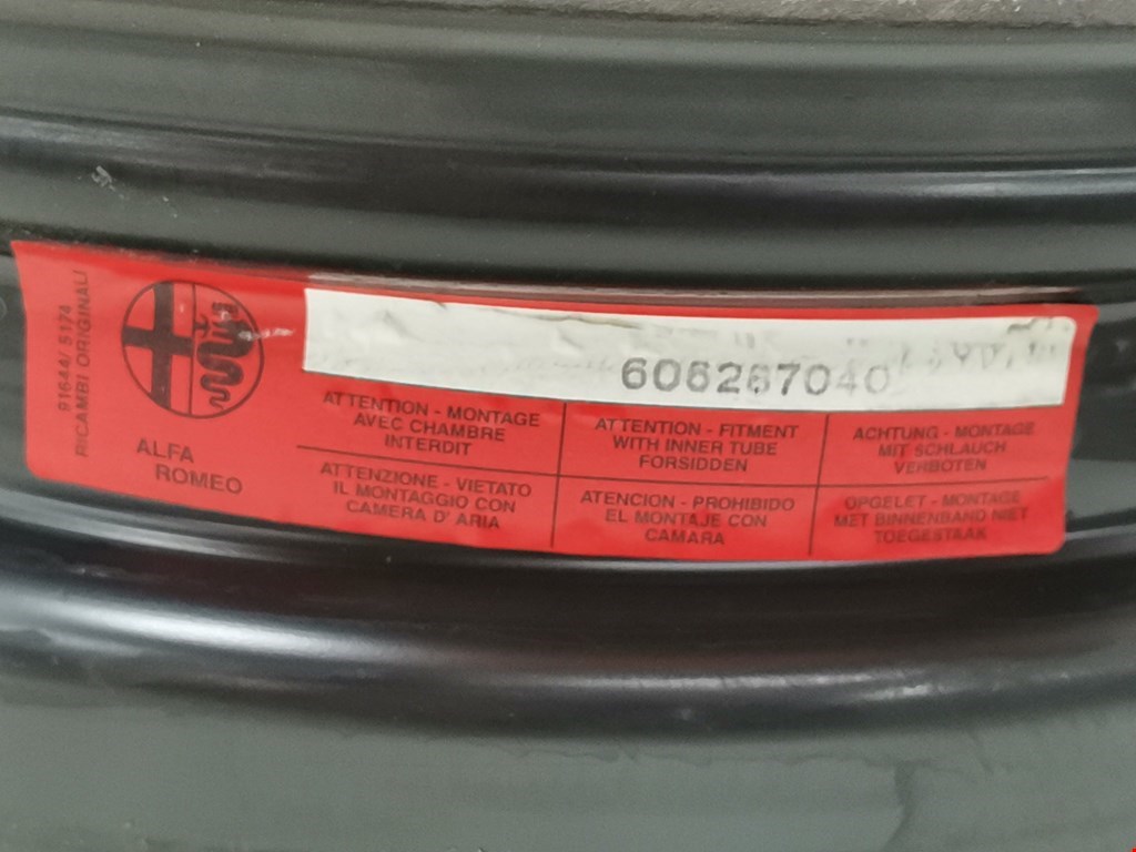 Диск колесный железо (штампованный стальной) ALFA ROMEO 146 1994-2001