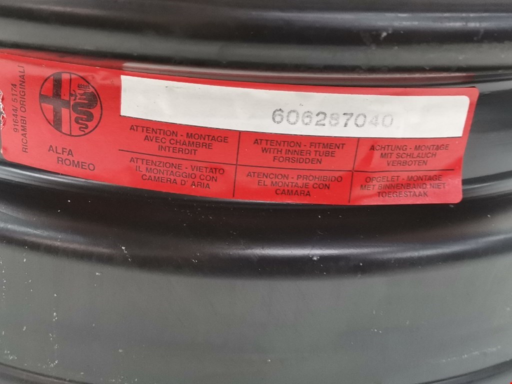 Диск колесный железо (штампованный стальной) ALFA ROMEO 146 1994-2001