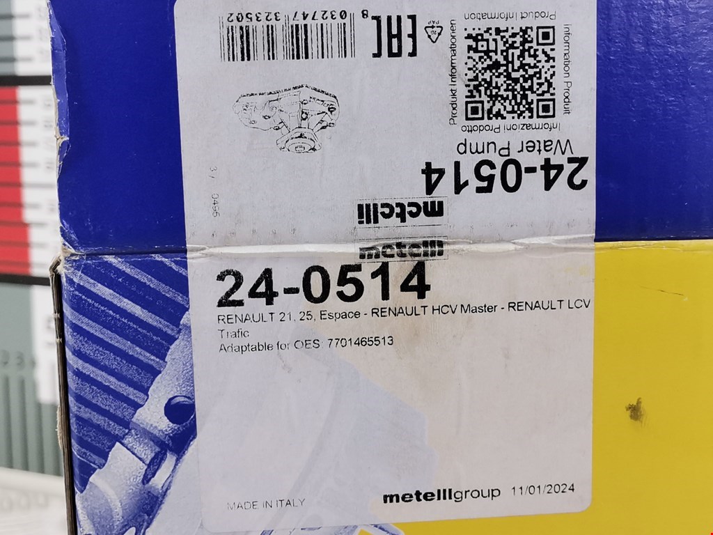 Насос водяной (помпа) RENAULT Espace 1991-1996