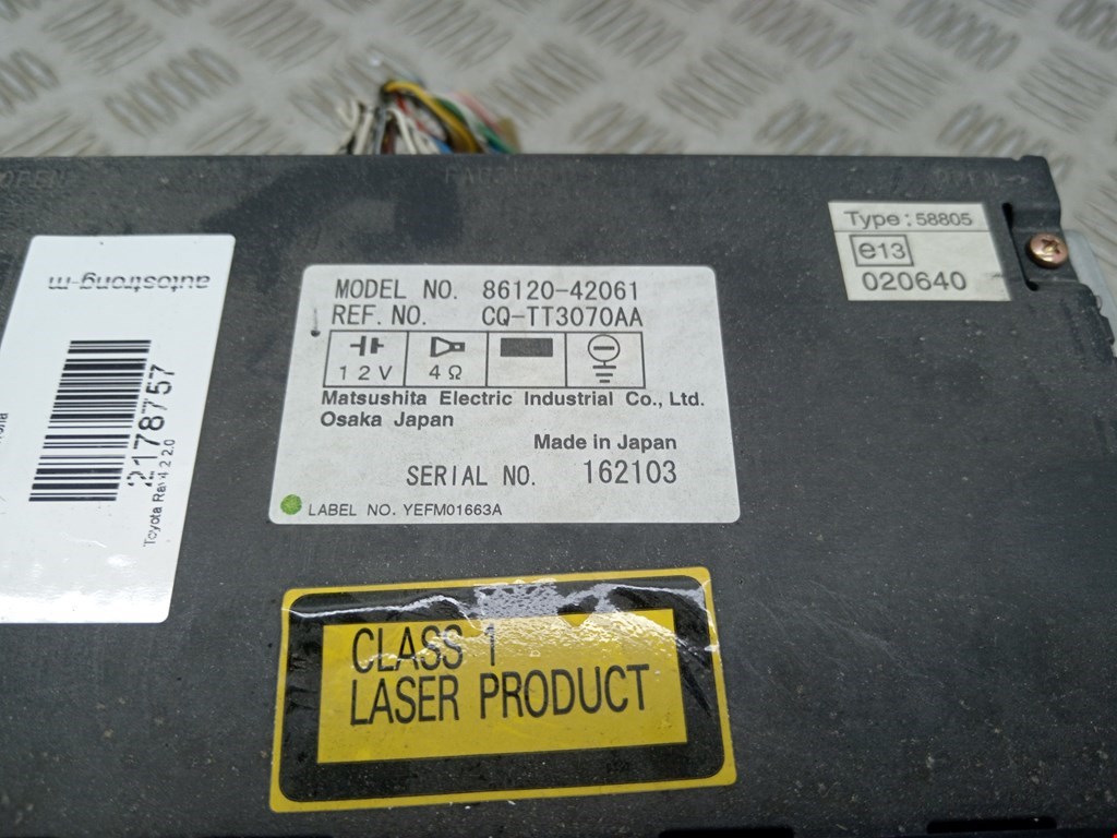 Магнитола TOYOTA RAV 4 XA20 2000-2005