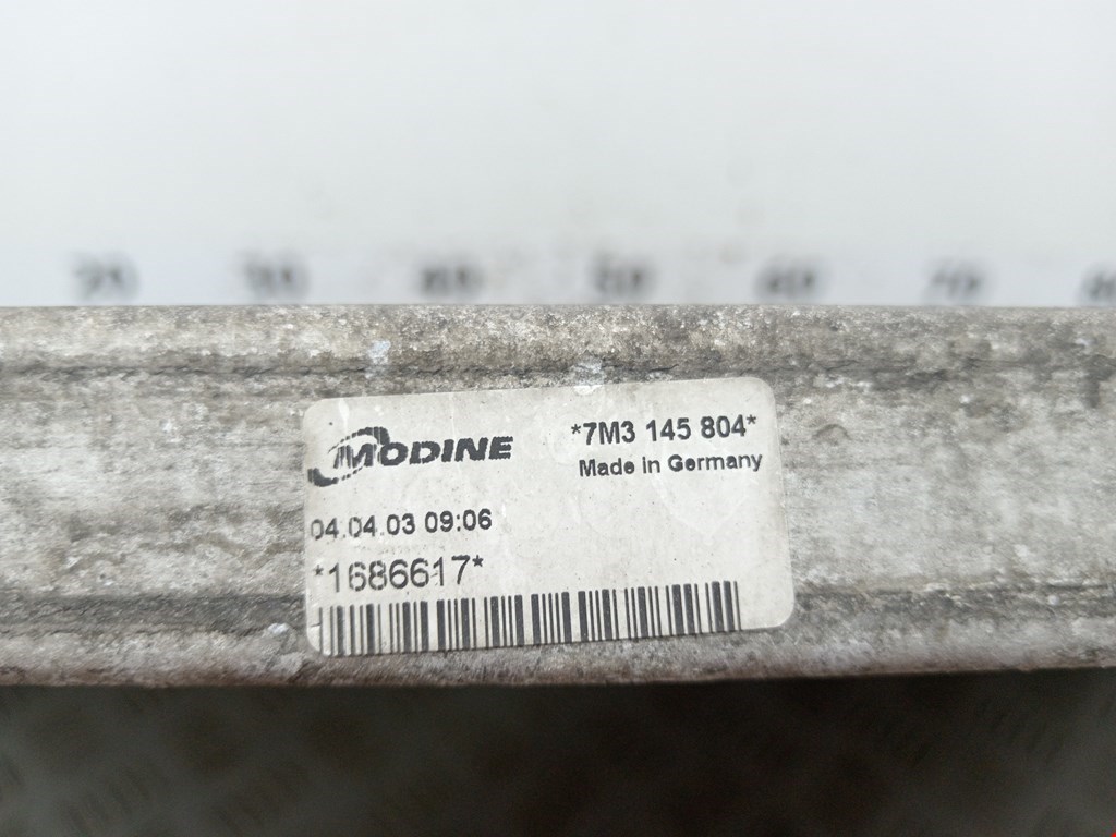 Интеркулер (радиатор интеркулера) VOLKSWAGEN Sharan 1995-2010