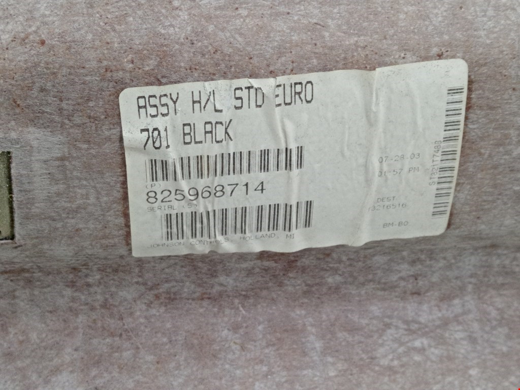 Обшивка потолка BMW X5 E53 1999-2006