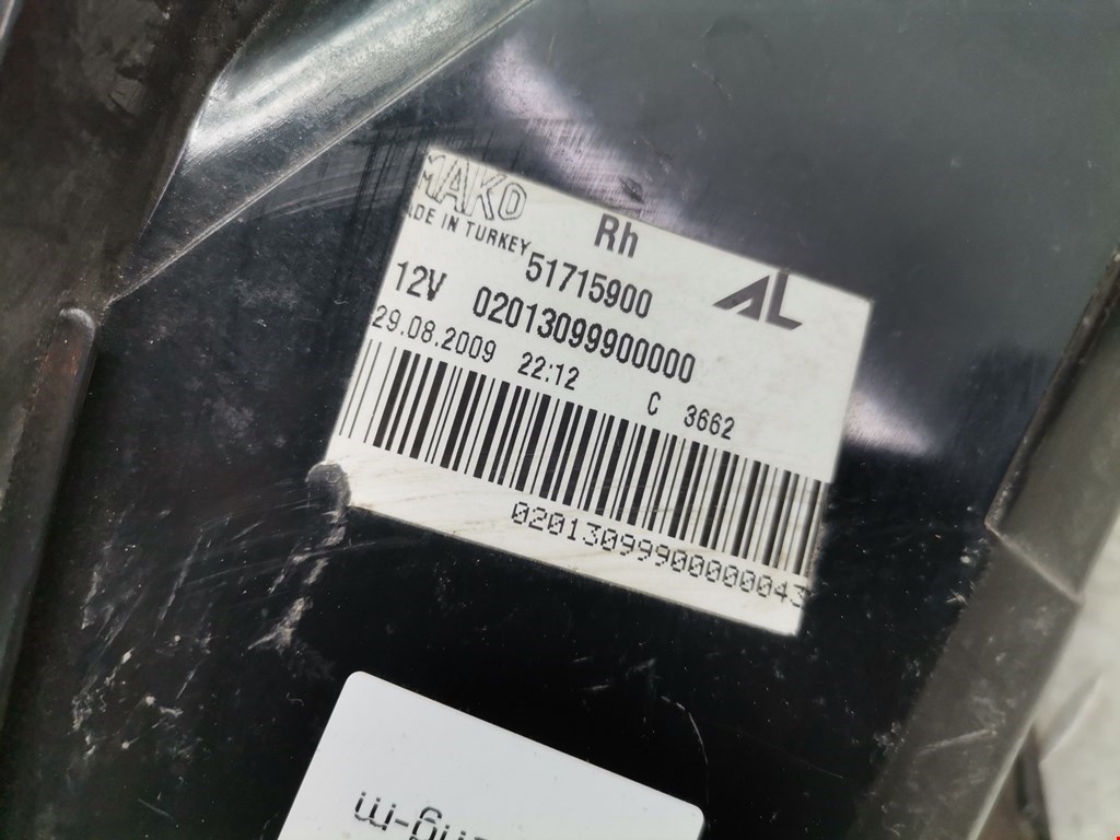 Фонарь задний правый FIAT Grande Punto 2005-2009