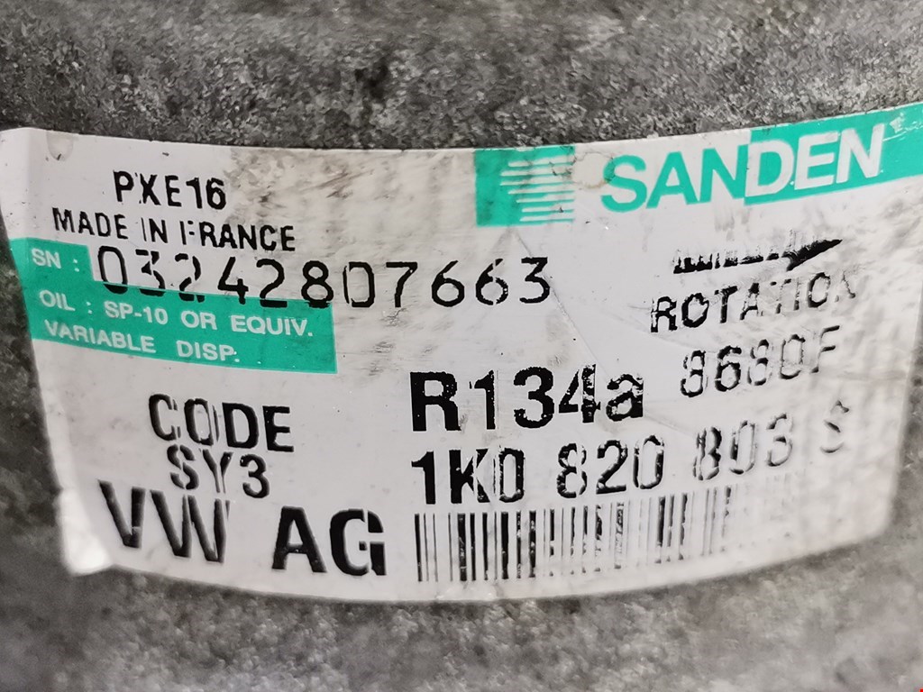 Компрессор кондиционера (системы кондиционирования) AUDI A3 8P 2003-2013