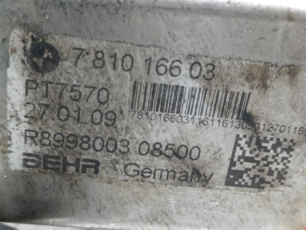 Радиатор системы ЕГР BMW 1er E81\E87 2004-2011