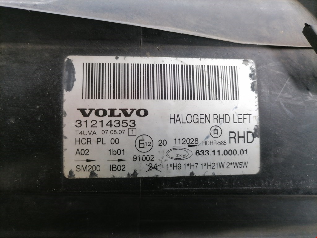 Фара левая VOLVO V70 III 2007-2016