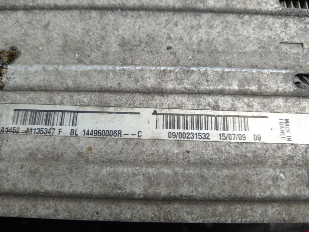 Интеркулер (радиатор интеркулера) RENAULT Megane III 2009-2016