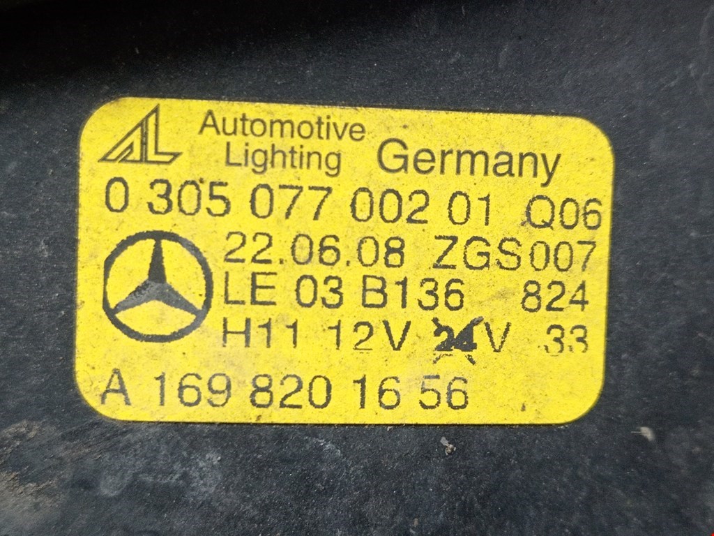 Фара противотуманная правая (ПТФ) MERCEDES-BENZ CLC-Class CL203 2008-2011