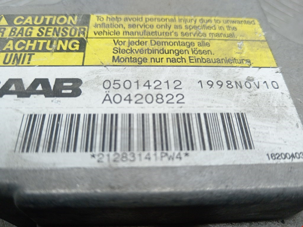 Блок управления AIR BAG SAAB 9-5 1997-2010