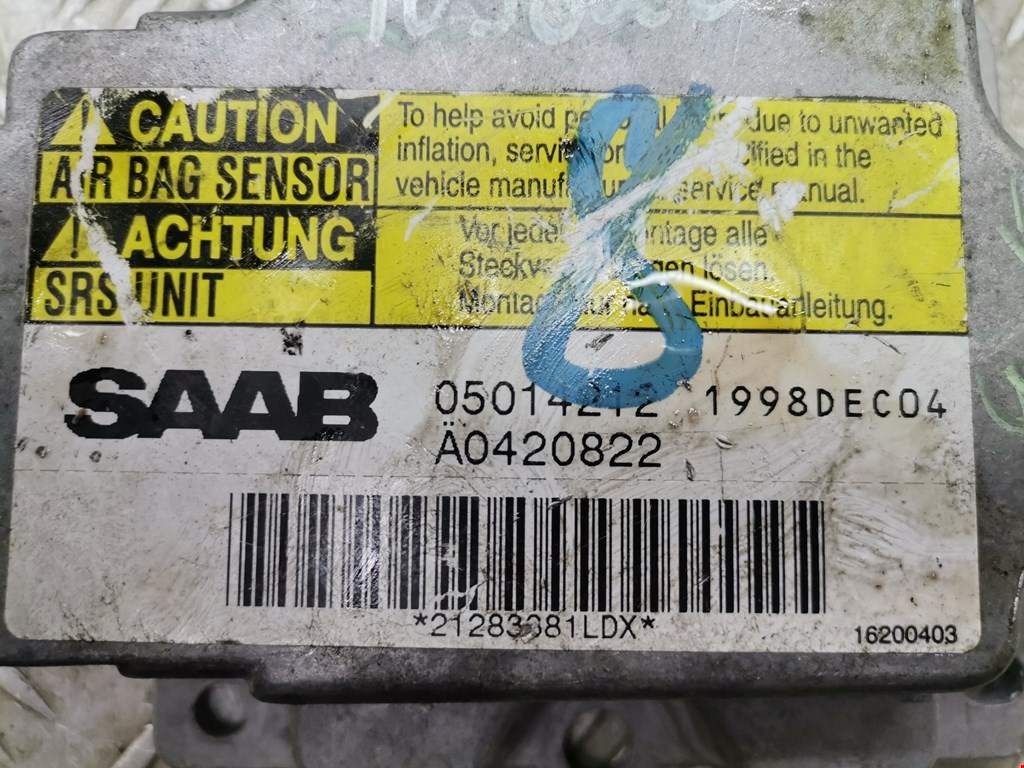 Блок управления AIR BAG SAAB 9-5 1997-2010