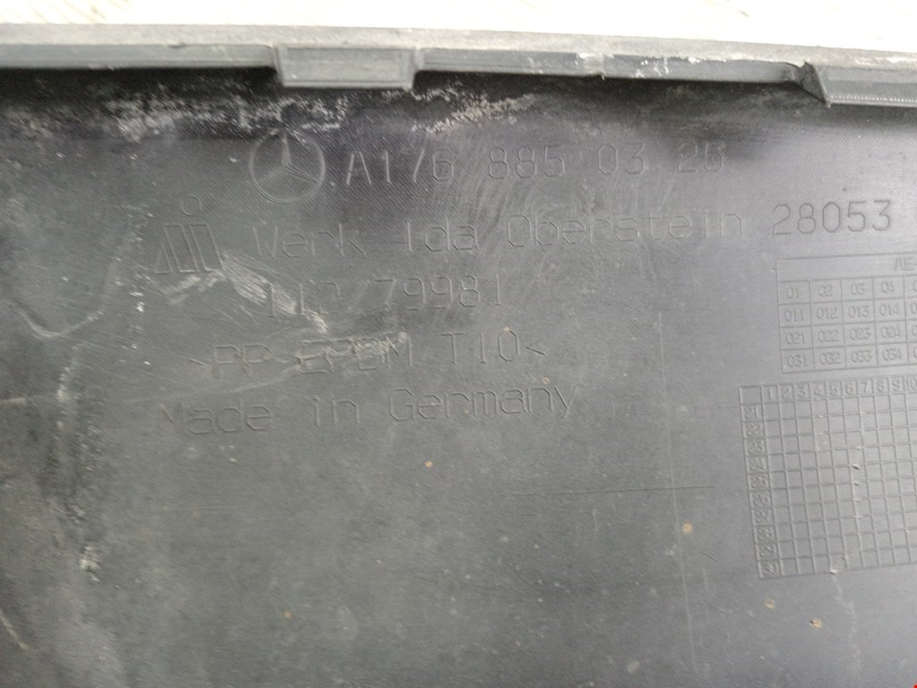 Юбка (губа) бампера задняя (заднего) MERCEDES-BENZ A-Class W176 2013-2018