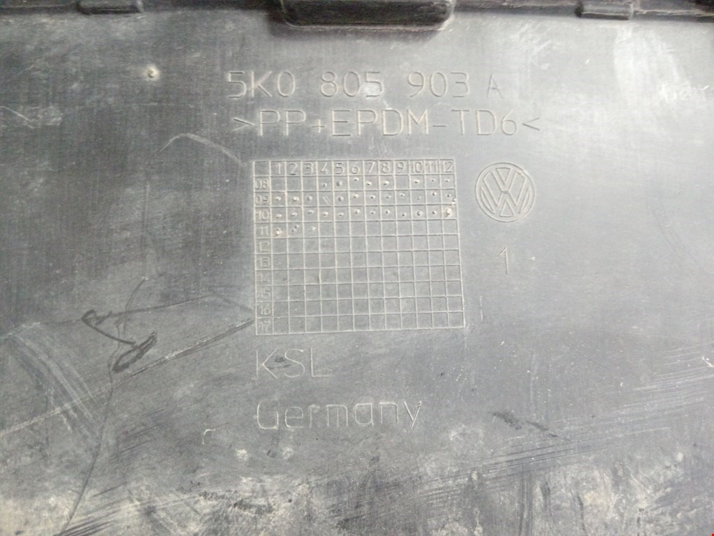 Юбка бампера передняя (переднего) VOLKSWAGEN Golf VI 2009-2012