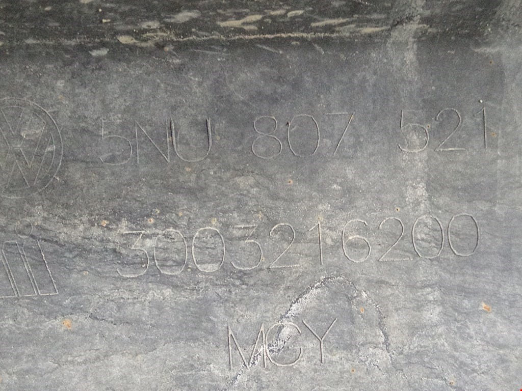 Юбка (губа) бампера задняя (заднего) VOLKSWAGEN Tiguan 2007-2016