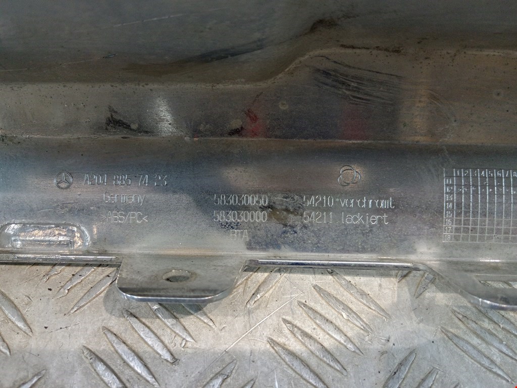 Юбка (губа) бампера задняя (заднего) MERCEDES-BENZ GLK-Class GLK X204 2008-2015