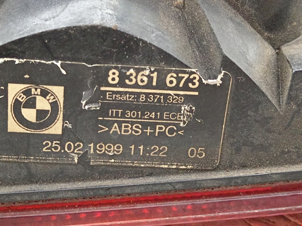 Фонарь задний внутренний левый BMW 5er 5 серия E39 1995-2004