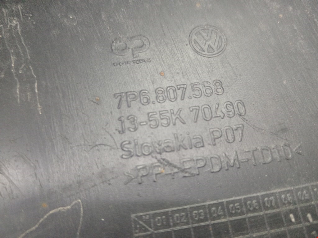 Юбка (губа) бампера задняя (заднего) VOLKSWAGEN Touareg 2010-2018