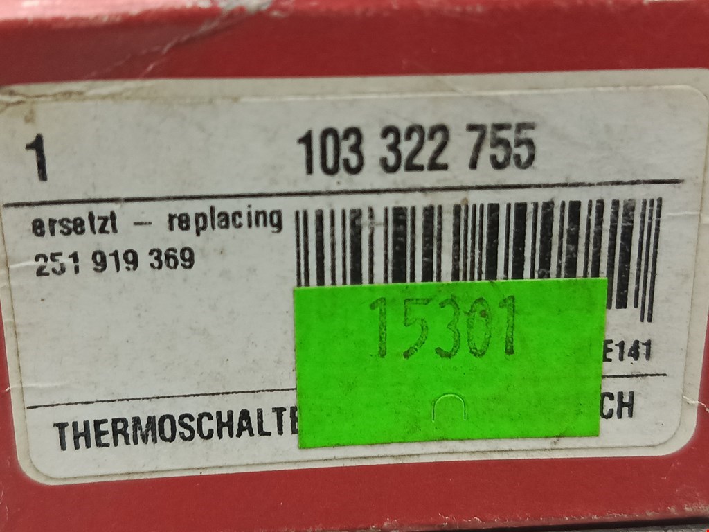 Датчик температуры (охлаждающей жидкости) VOLKSWAGEN Golf II 1983-1992