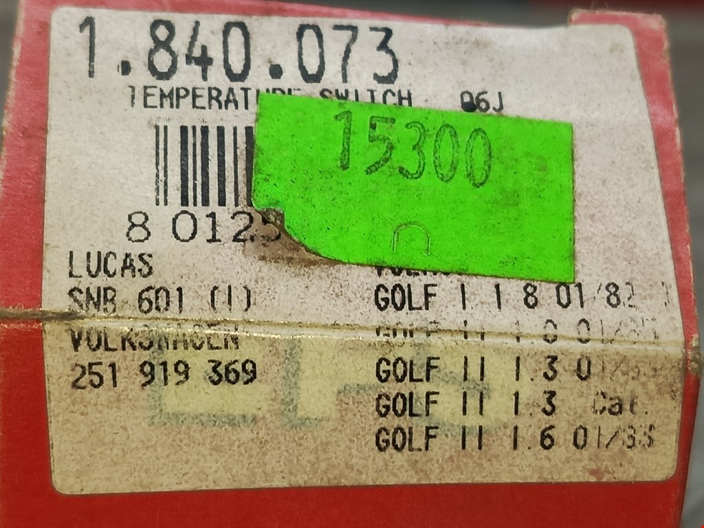 Датчик температуры (охлаждающей жидкости) VOLKSWAGEN Golf II 1983-1992