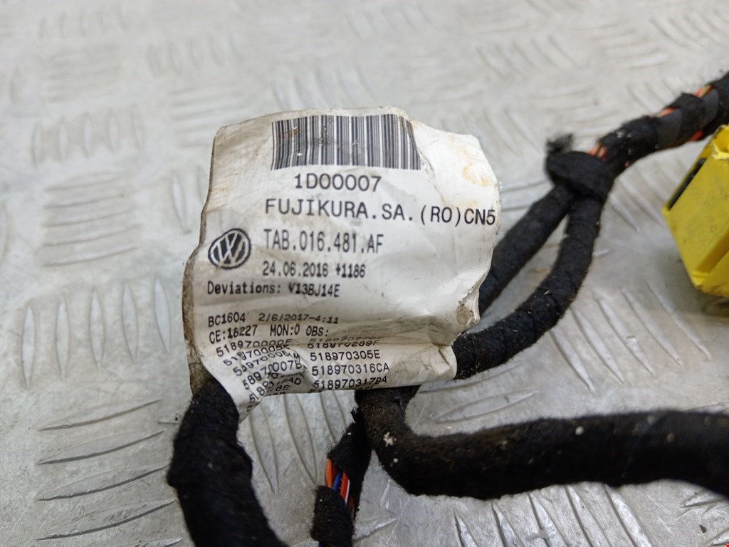 Проводка коса VOLKSWAGEN Golf Sportsvan 2014-2020