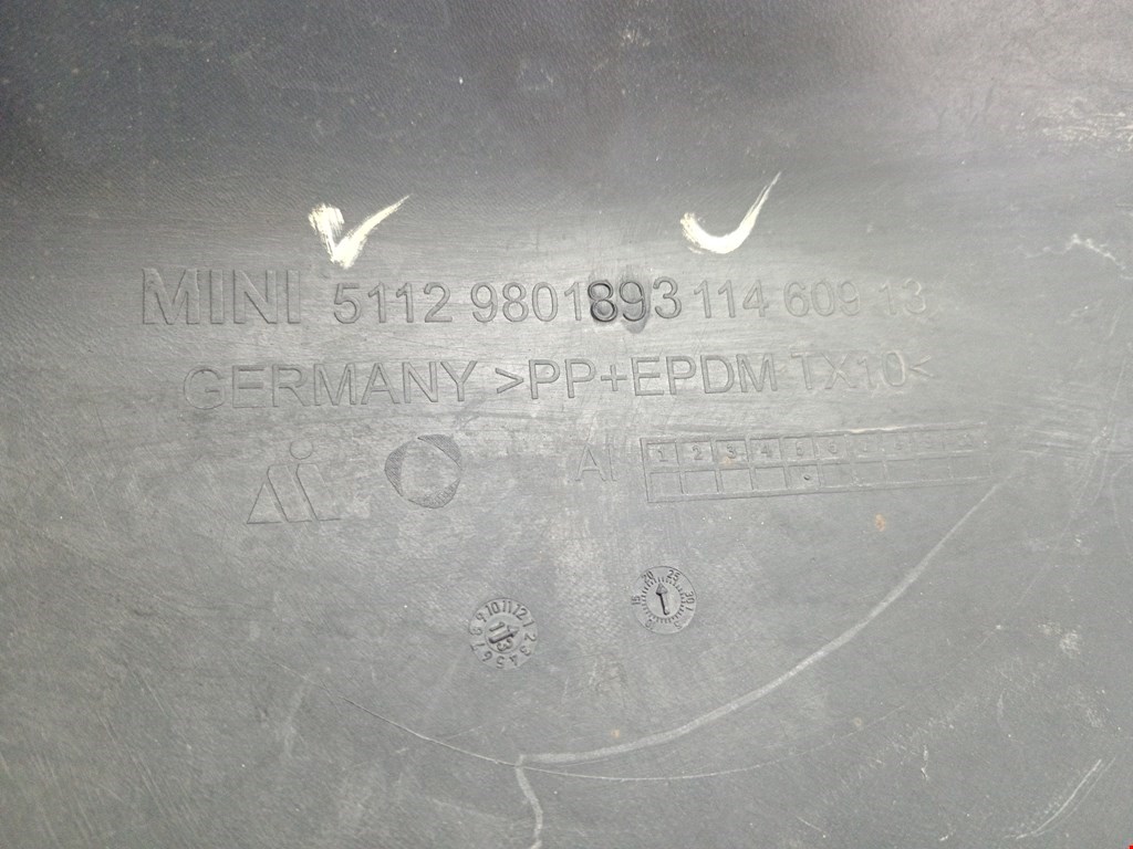 Юбка (губа) бампера задняя (заднего) MINI Countryman R60 2010-2016
