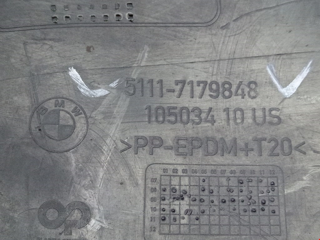 Юбка бампера передняя (переднего) BMW X6 E71 2007-2014