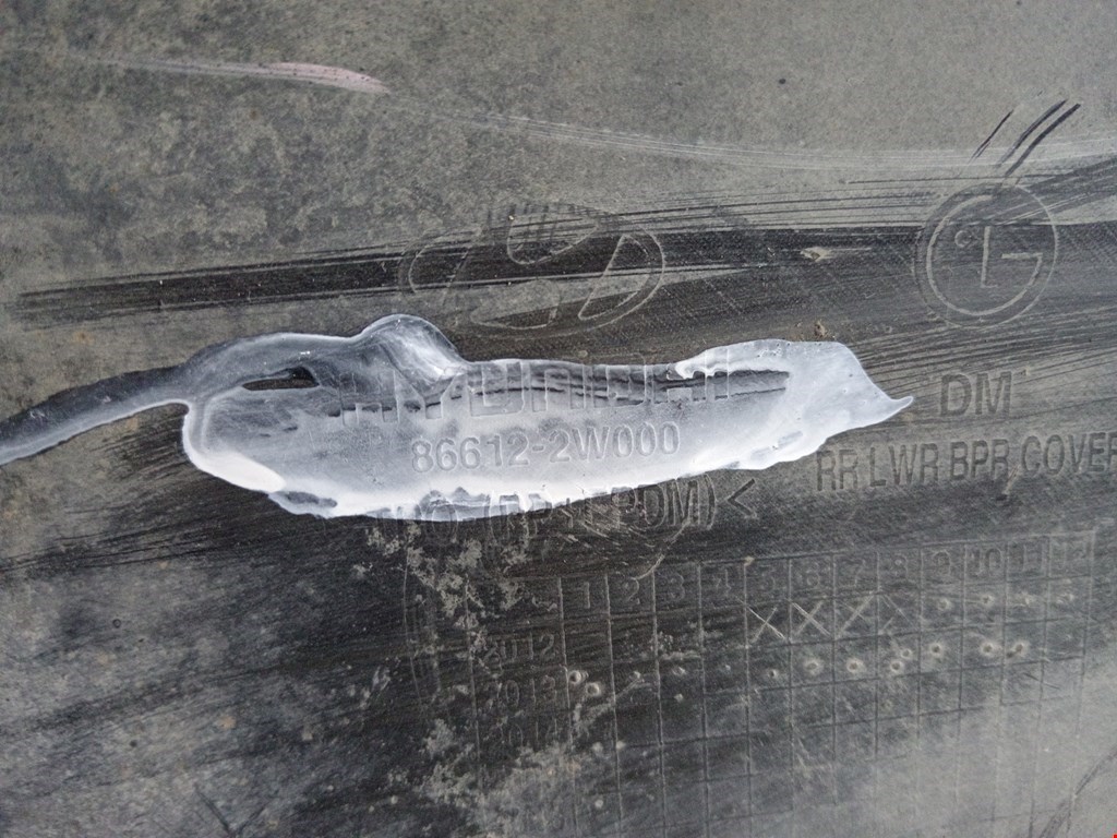 Юбка (губа) бампера задняя (заднего) HYUNDAI Santa Fe DM 2012-2018