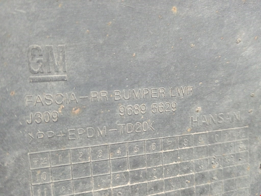 Юбка (губа) бампера задняя (заднего) CHEVROLET Colorado 2004-2012