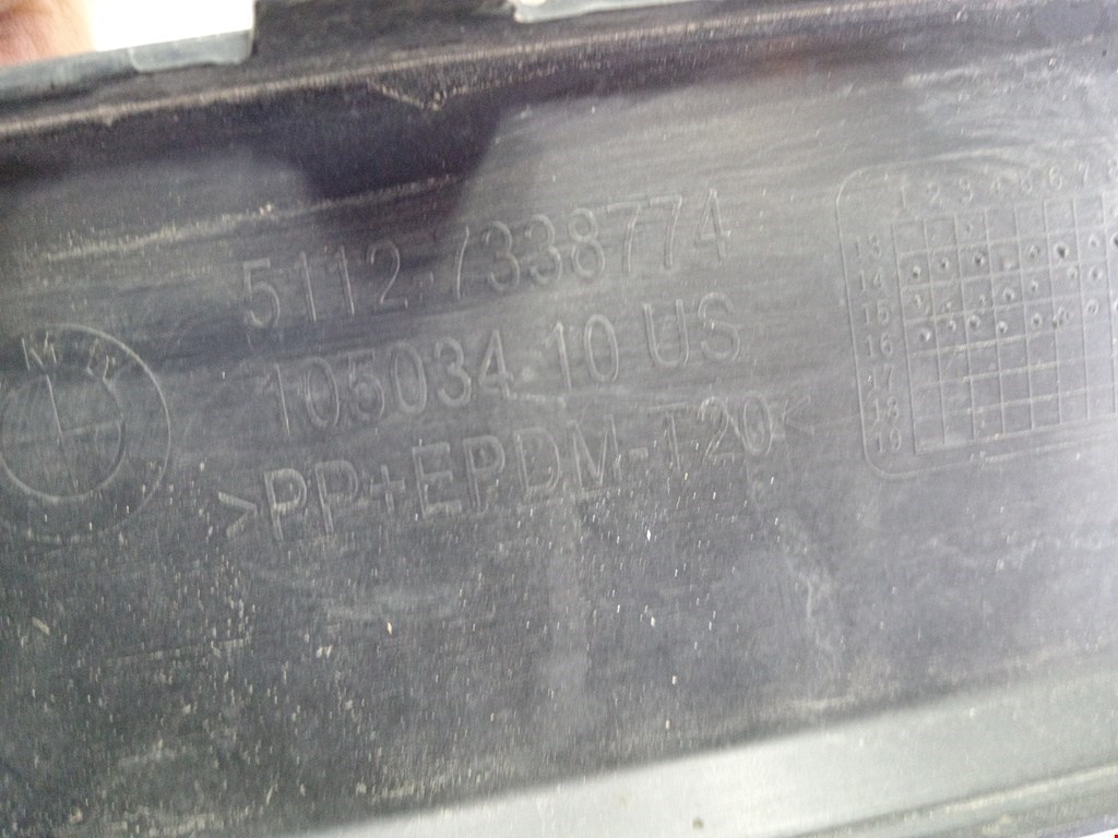 Юбка (губа) бампера задняя (заднего) BMW X3 F25 2010-2017