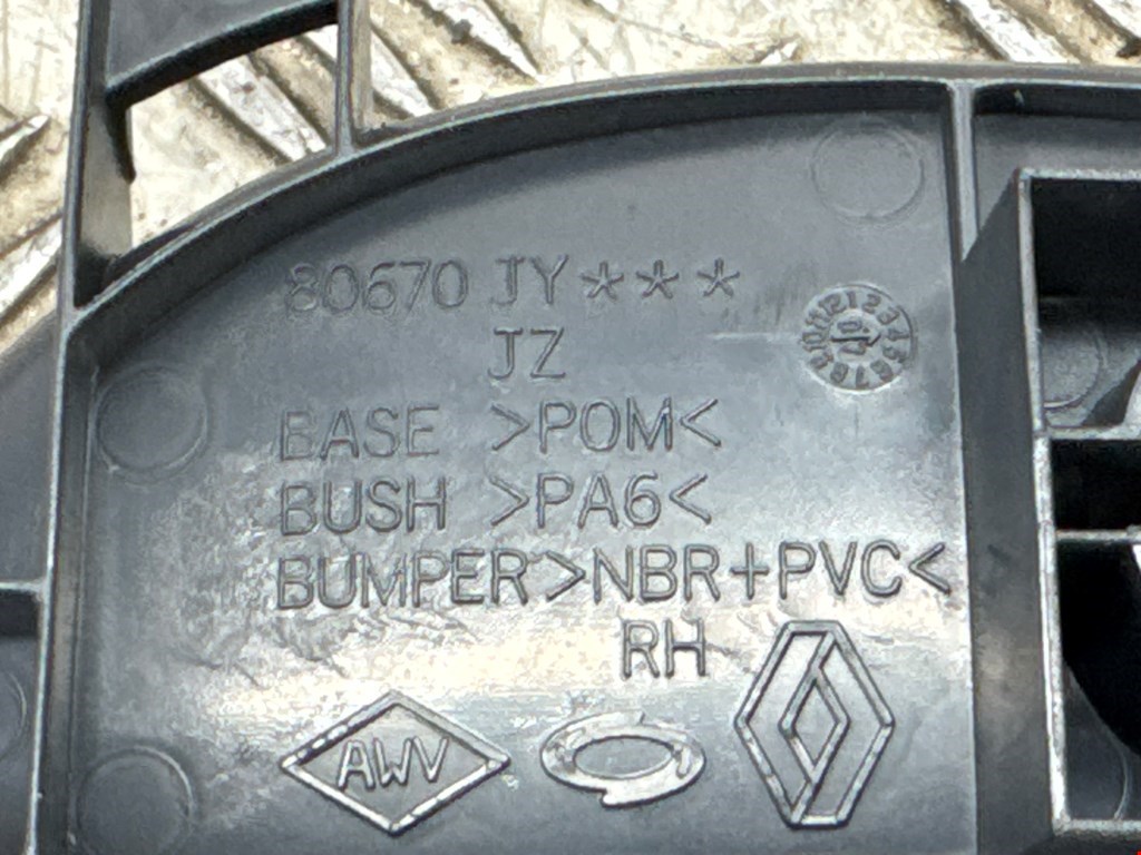 Ручка дверная задняя внутренняя правая RENAULT Koleos HY 2008-2016