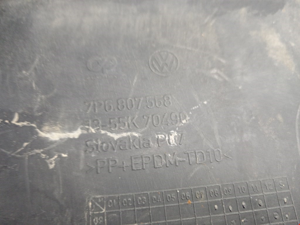 Юбка (губа) бампера задняя (заднего) VOLKSWAGEN Touareg 2010-2018