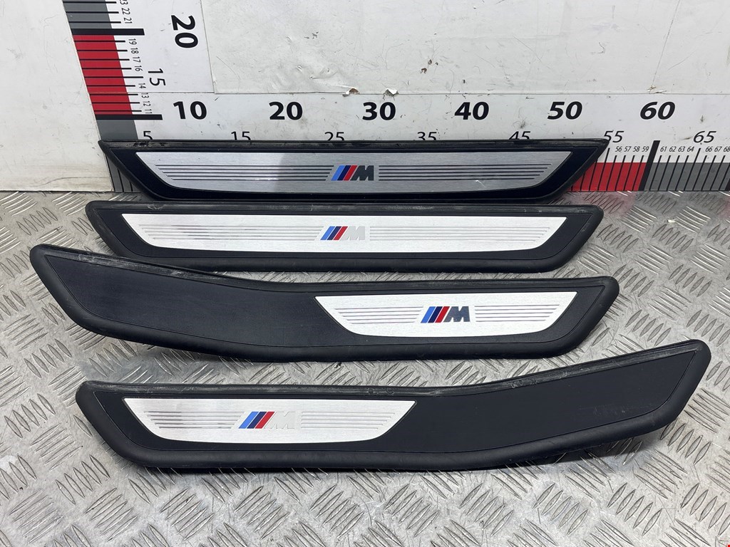 Накладка декоративная на порог (Комплект) BMW 7-Series (F01/F02) (2008-2015)