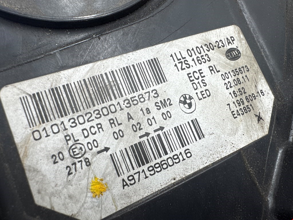 Фара левая BMW 5er 5 серия F10/F11/F07 2009-2017