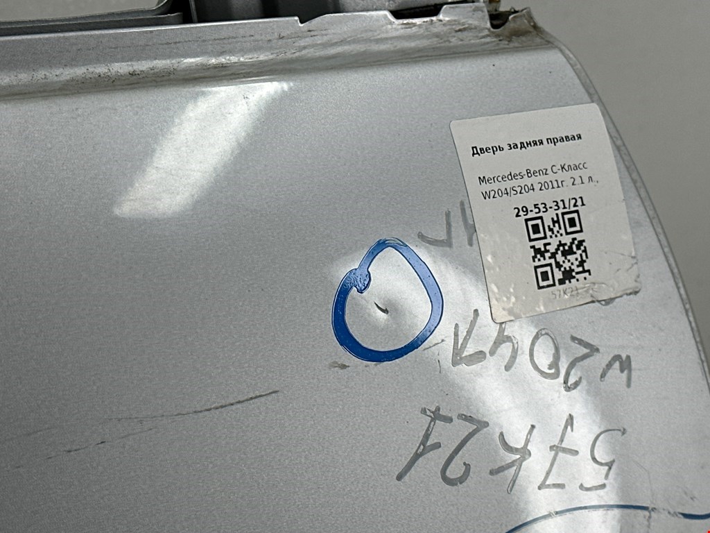 Дверь задняя правая MERCEDES-BENZ C-Class C-klasse W204 2007-2015